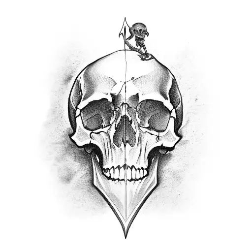 Skull and grimreaper tattoo design idea