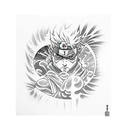 kakashi mit itashi tattoo design idea