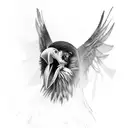 Peter Maffay Raven  tattoo design idea