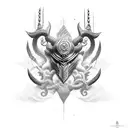 indra god of war tattoo design idea