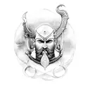 Kartikeya is god of war, hindu tattoo design idea