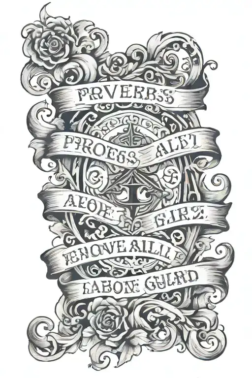 proverbs 4:23 Above all else guard tattoo design idea