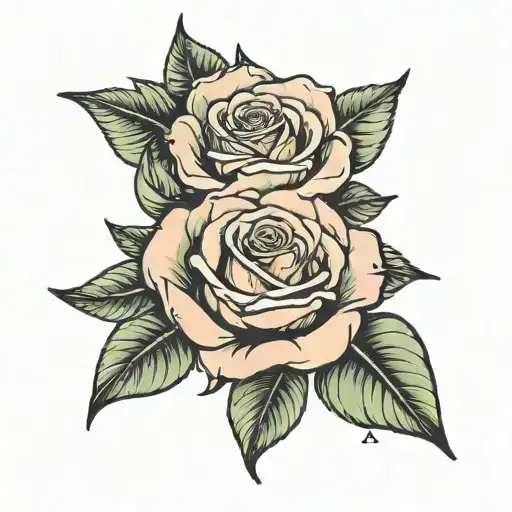 flower rose let go let god tattoo design idea