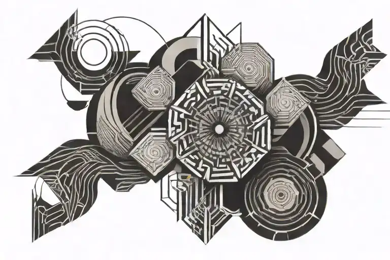 focus discipline commitment tattoo design idea