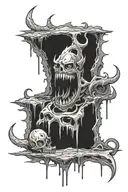 Abyss rift tattoo design idea