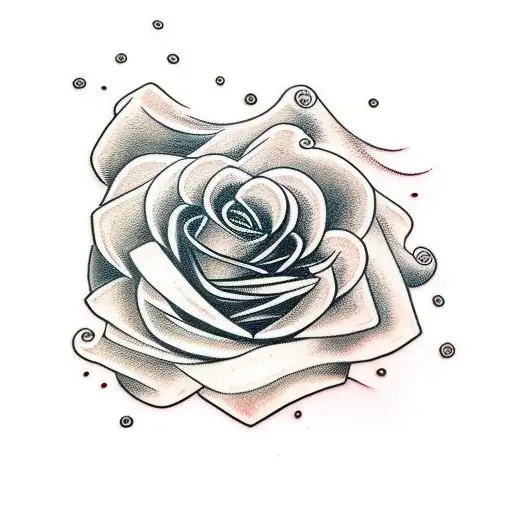 rose, fantasy  warrior, racoon tattoo design idea