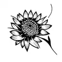 Cornflower tattoo design idea