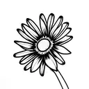 Cornflower tattoo design idea