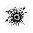 Cornflower tattoo design idea