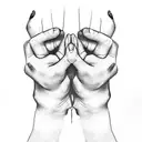 hands that are praying tattoo design idea