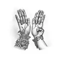 hands that are praying tattoo design idea