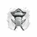 just shark jaw tattoo design idea