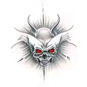 Heaven and hell tattoo design idea