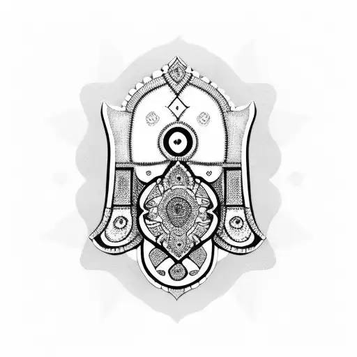 Hamsa Symbol tattoo design idea