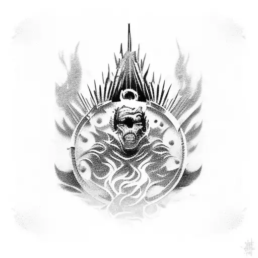 In a realm where thrones stand empty. I'd choose the waning sunset of existence over shadows draped in forgotten echoes. tattoo design idea