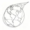 globe tattoo design idea