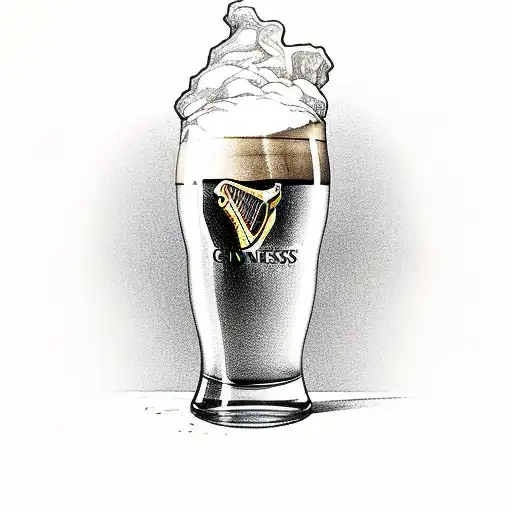 Guinness Harp  tattoo design idea