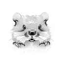 beaver and rat tattoo design idea