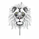 Lion with an Axe  tattoo design idea