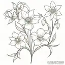 godspeed with flowers   tattoo design idea