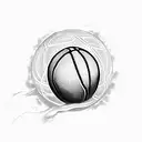 basketball and brotherhood tattoo design idea