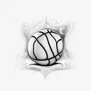 basketball and brotherhood tattoo design idea