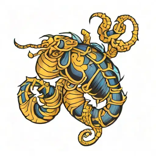 in honor of my daughter "Gianna" who was born on October 28, 2023. she is a Scorpio sign tattoo design idea