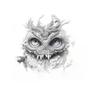 "E" by ecco2k tattoo design idea