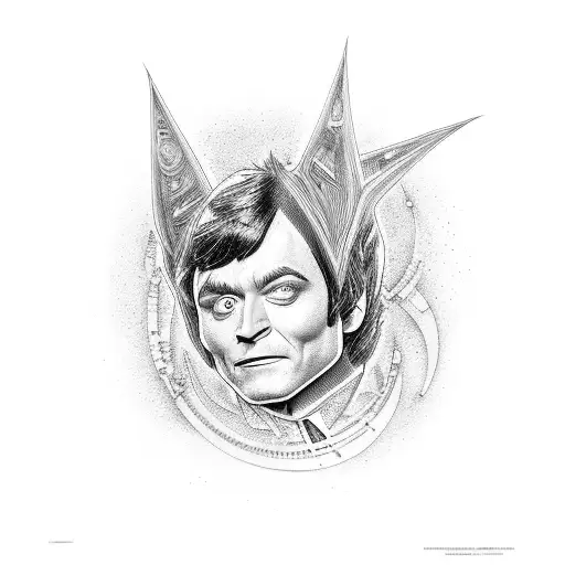 mork and Mindy tv show tattoo design idea