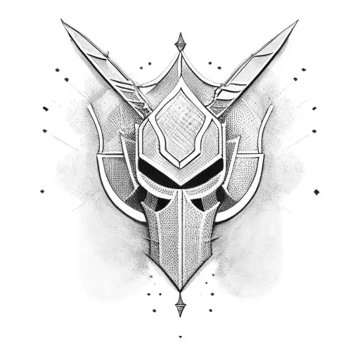 knight tattoo design idea