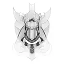 knight tattoo design idea