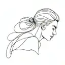 overthinker person tattoo design idea