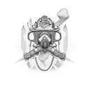 Firefighter, humanitarian aid, traveling the world, drones, brotherhood tattoo design idea