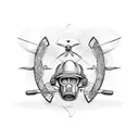 Firefighter, humanitarian aid, traveling the world, drones, brotherhood tattoo design idea