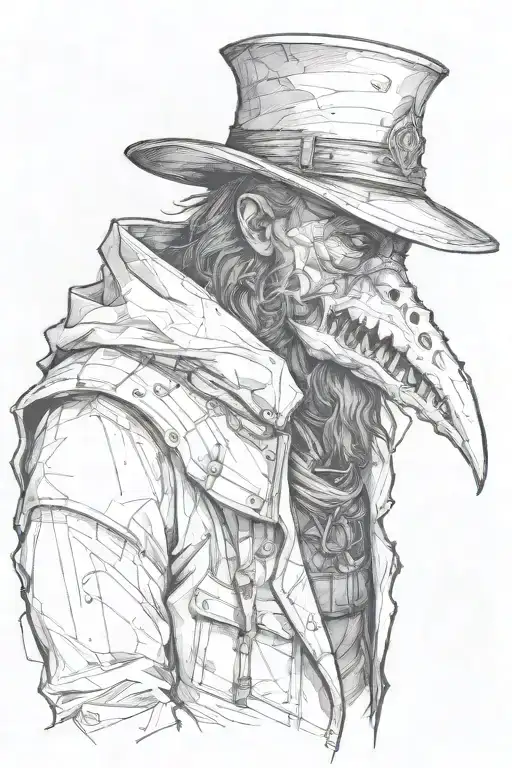 a bit more from the front view tattoo design idea