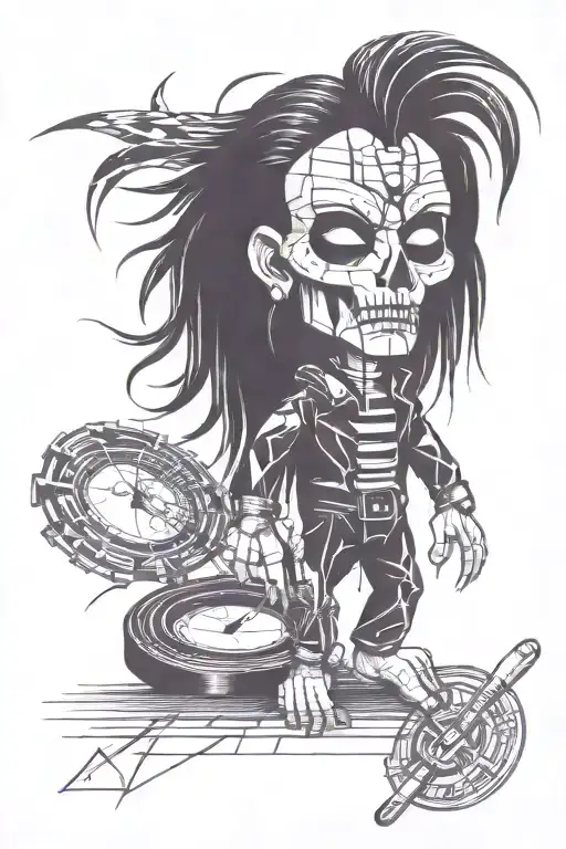 cubism art tattoo design idea