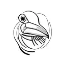 seal;toucan;butterfly tattoo design idea