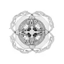 Celtic cross tattoo design idea