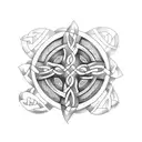 Celtic cross tattoo design idea