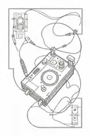 audio console floating tattoo design idea