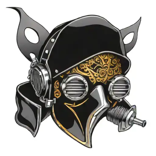 welding mask tattoo design idea