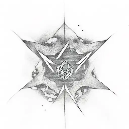 A tattoo design inspired by the concept of 'shinigami' from Bleach, incorporating elements of entrepreneurship to symbolize your own journey tattoo design idea