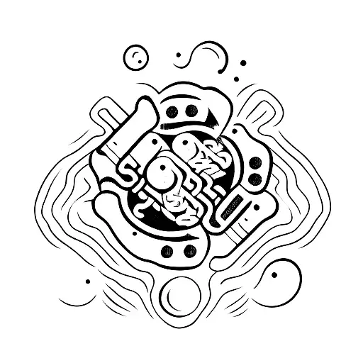 Bottle cap  tattoo design idea