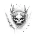 biomechanic shock absorber tattoo design idea