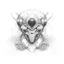 red Paris  tattoo design idea