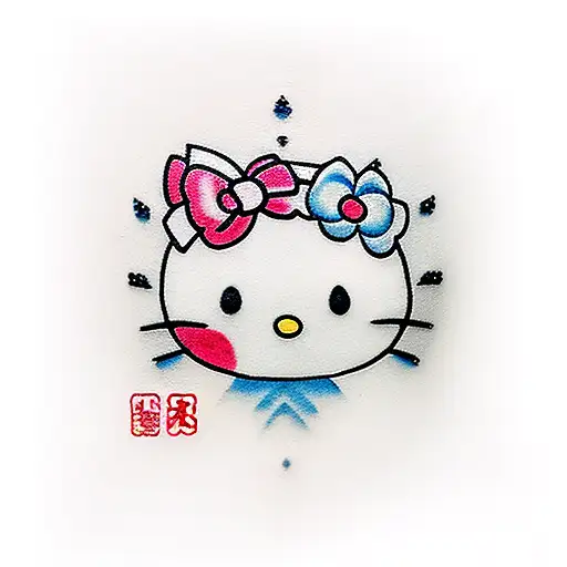 hello kitty tattoo design idea