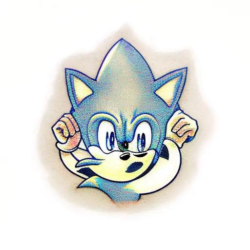 Sonic the hedgehog tattoo design idea