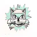 Sonic the hedgehog tattoo design idea