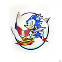 Sonic the hedgehog tattoo design idea