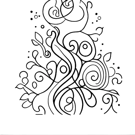 Tree pose yoga tattoo design idea